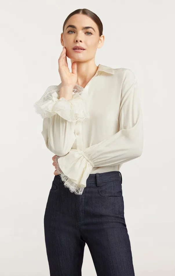 Women Cinq Sept Tops Roxie Top Ivoryivory