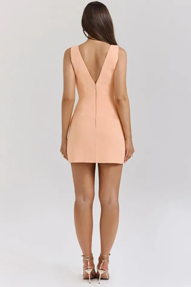 Women Olympia Sorbet Plunge Mini Dress House Of CB Dresses
