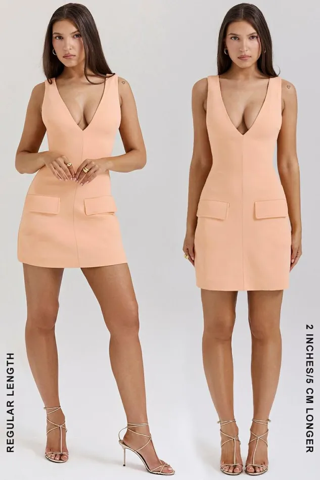 Women Olympia Sorbet Plunge Mini Dress House Of CB Dresses