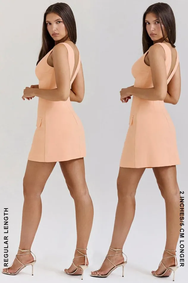 Women Olympia Sorbet Plunge Mini Dress House Of CB Dresses