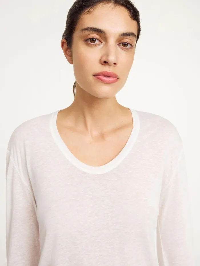 Amalou Top Soft White Women By Malene Birger Tops and Blouses