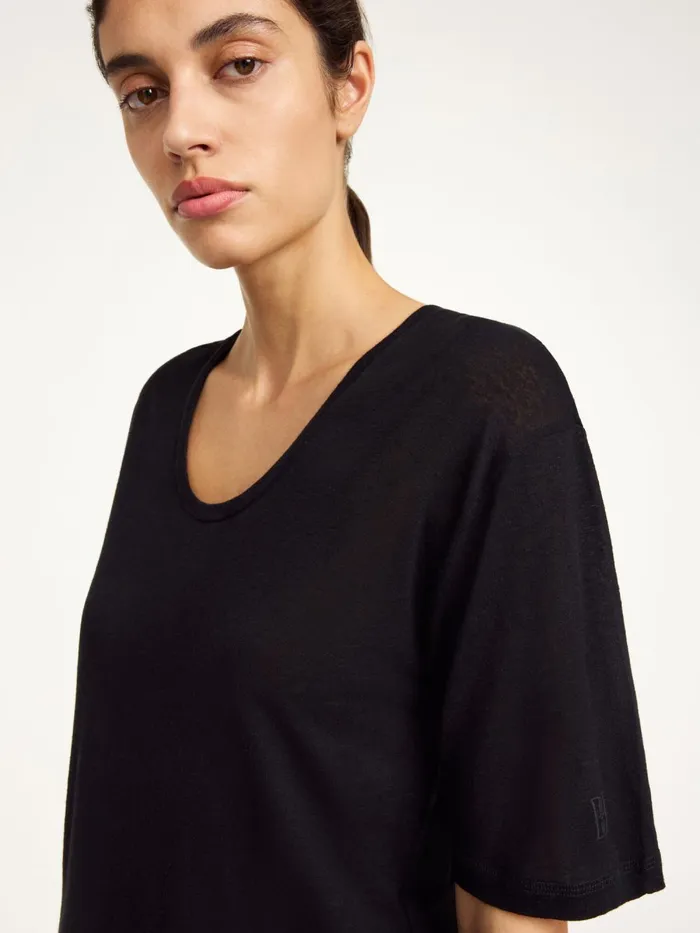 Amaringa TShirt Black Women By Malene Birger Tops and Blouses