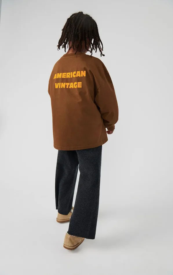American Vintage Long Sleeve TShirts Kids TShirt Fizvalley Vintage Brunette American Vintage Long Sleeve TShirts Kids TShirt Fizvalley Vintage Brunette