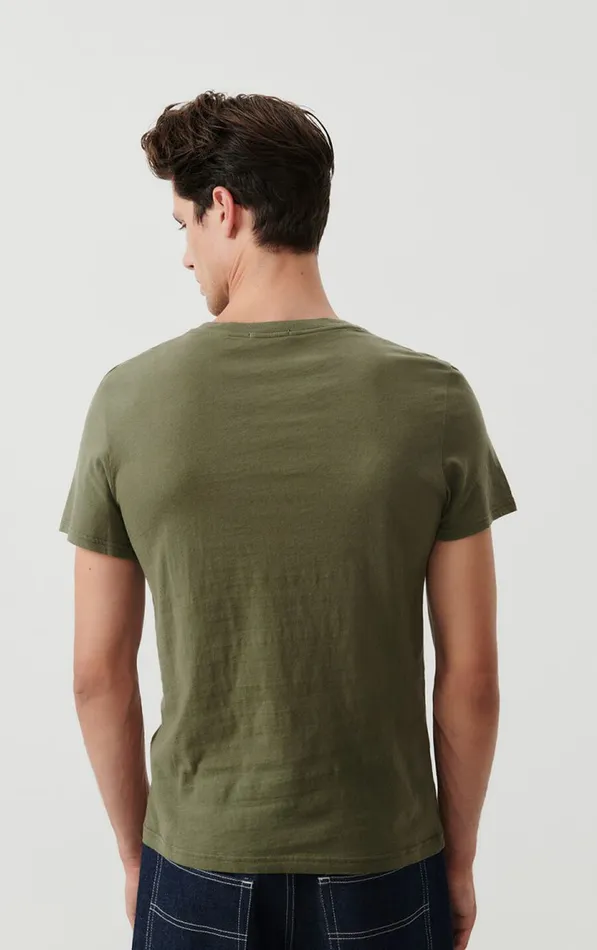 American Vintage Short Sleeve TShirts Men TShirt Gamipy Khaki
