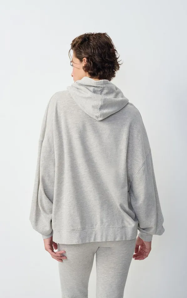 American Vintage Sweatshirts Women Hoodie Zofbay Heather Grey