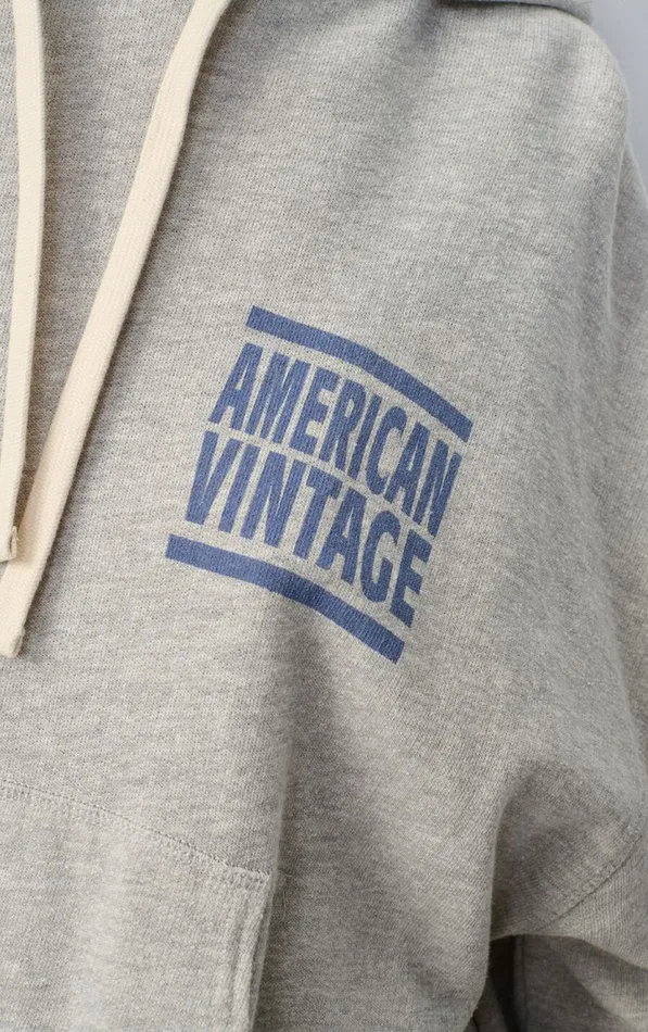 American Vintage Sweatshirts Women Hoodie Zofbay Heather Grey