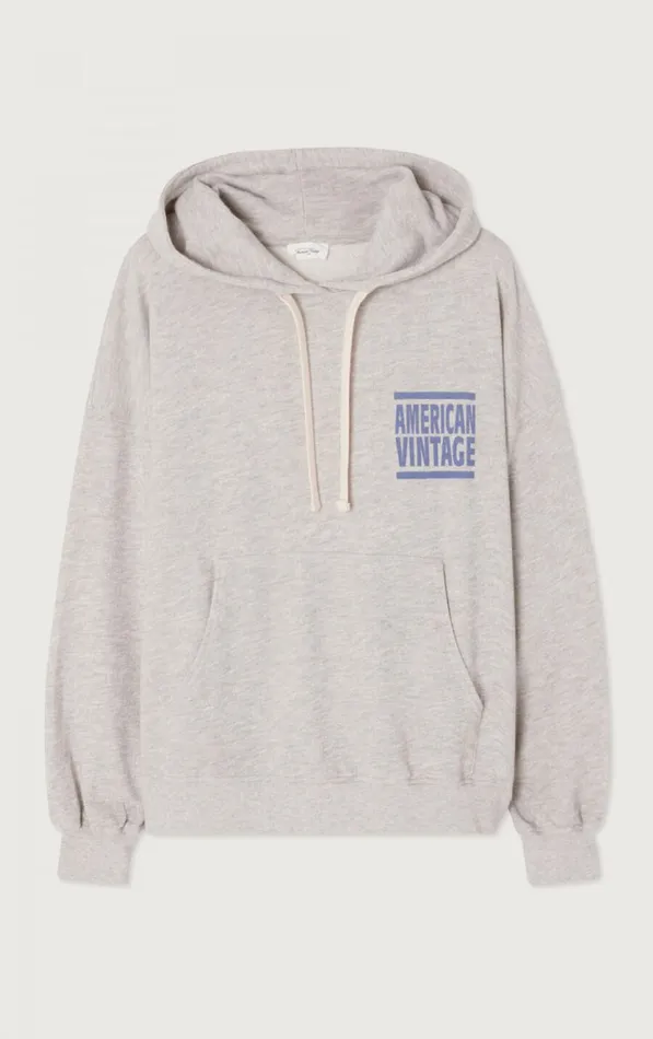 American Vintage Sweatshirts Women Hoodie Zofbay Heather Grey