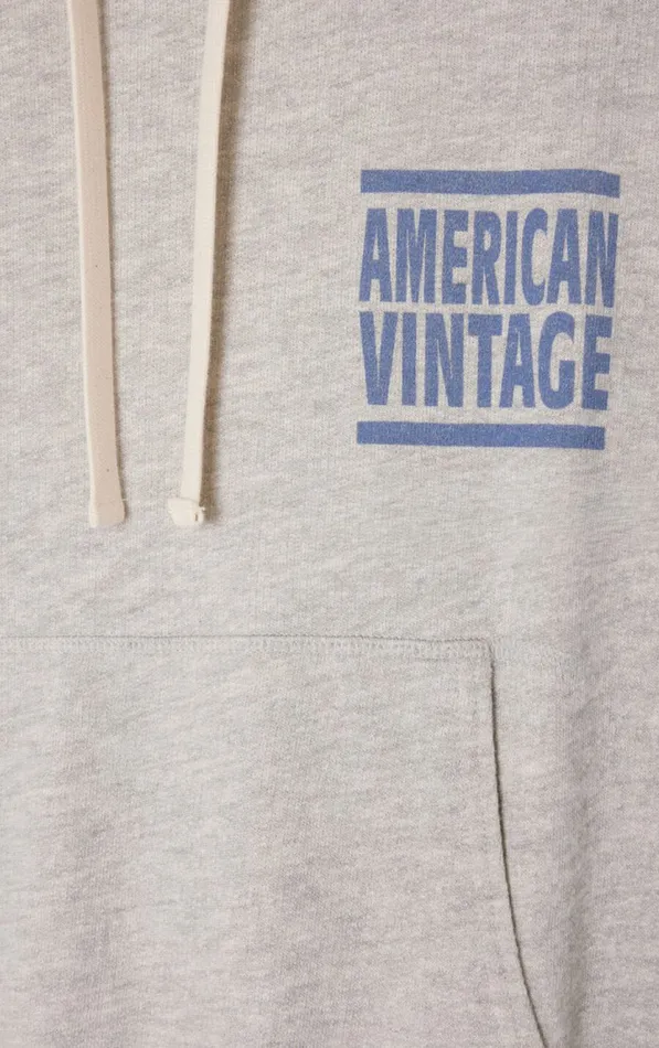 American Vintage Sweatshirts Women Hoodie Zofbay Heather Grey