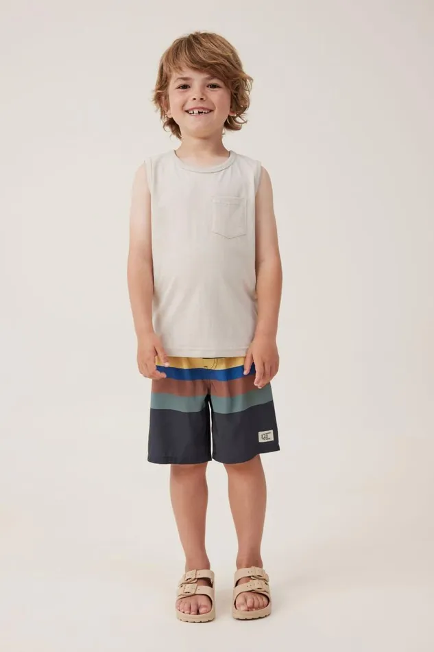 Bobby Board Short Phantomswag Green Multi Stripe Boys Cotton On Shorts Bobby Board Short Phantomswag Green Multi Stripe Boys Cotton On Shorts
