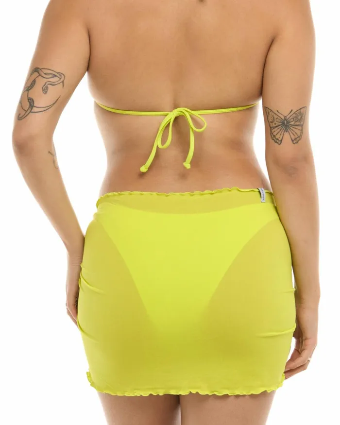Body Glove CoverUps Women Smoothies Sarong Skirt 8211 Key Lime