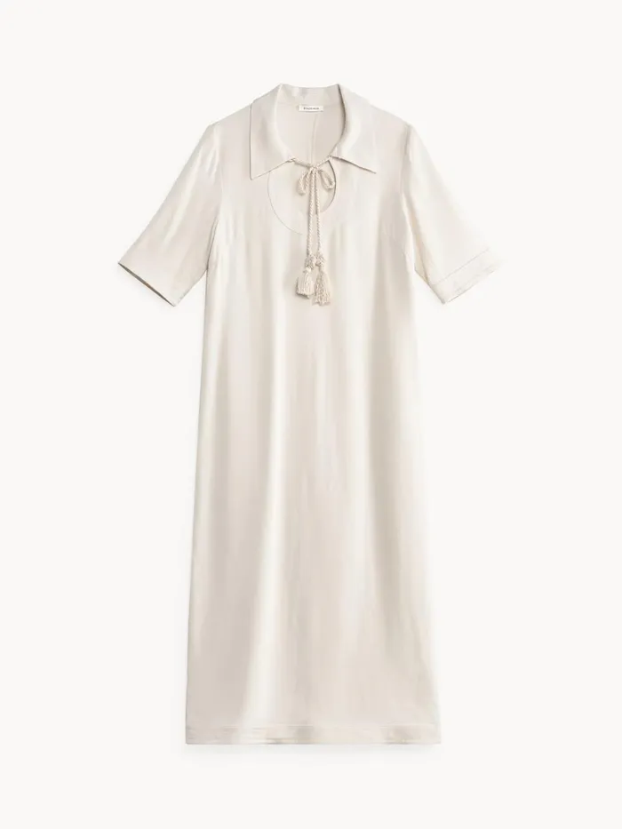 Brinney Maxi Dress Oyster Gray Women By Malene Birger Dresses