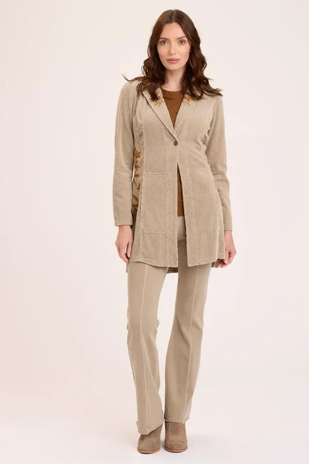 Clothing Jackets XCVI Wordsworth Long Coat Tanglewood Pigment
