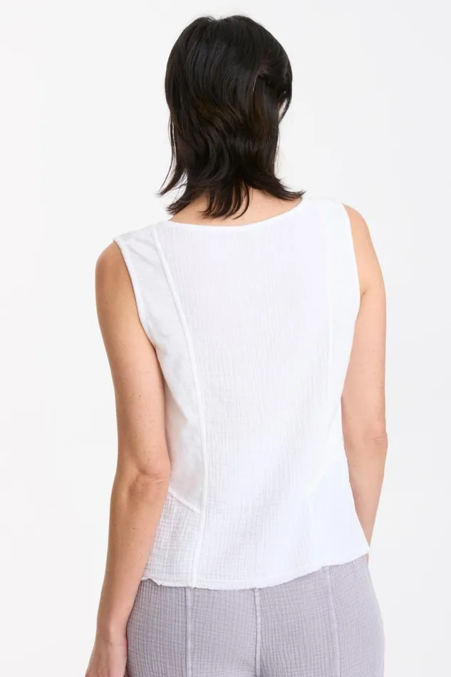 Clothing Tanks XCVI Quennel Tank White