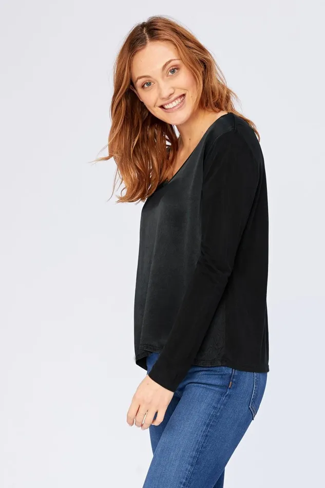 Clothing Tees XCVI Kalvin Top Black