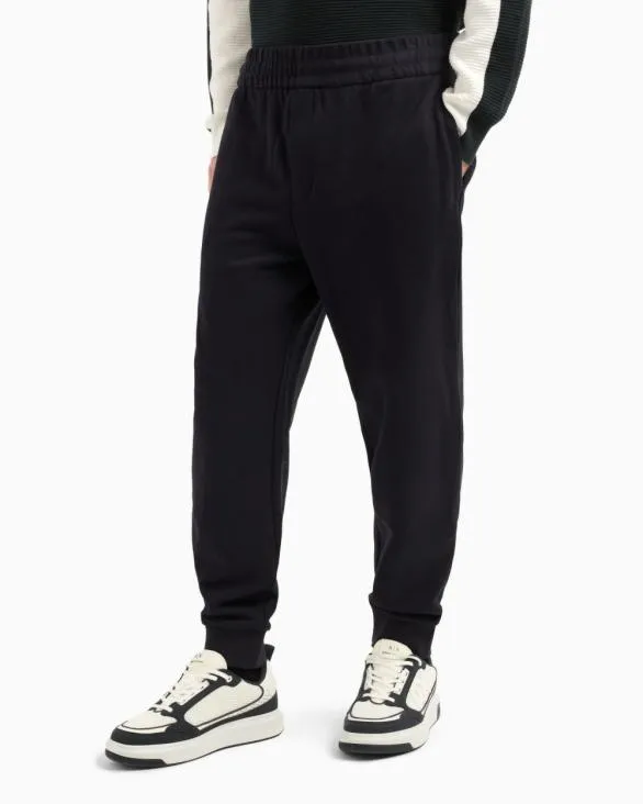 Cotton French Terry Jogger Pants Navyblue Men Armani Matching Sets Cotton French Terry Jogger Pants Navyblue Men Armani Matching Sets
