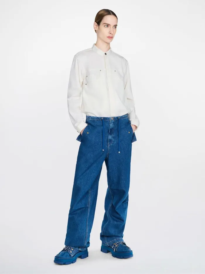 Dion Lee Tops JEAN SHIRT Ivory 8211 UnisexShop