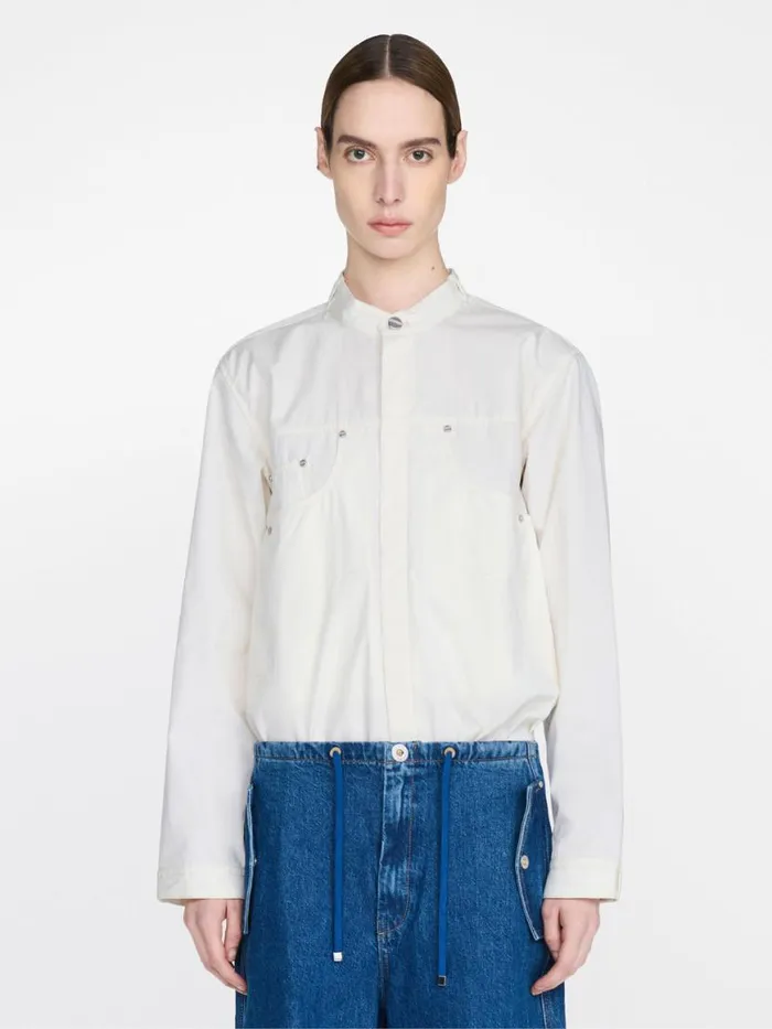 Dion Lee Tops JEAN SHIRT Ivory 8211 UnisexShop