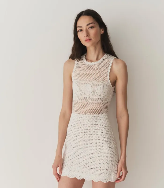 Dresses Women DEN Tessa Dress Pearl Dresses Women DEN Tessa Dress Pearl