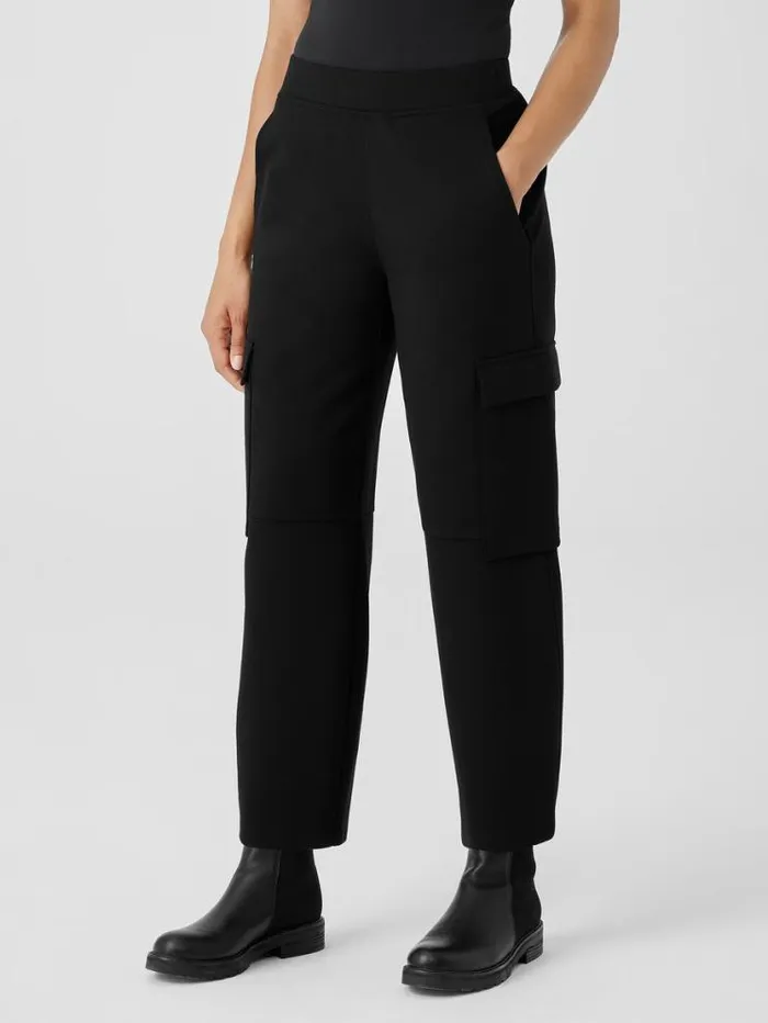 Eileen Fisher Petite Washable Flex Ponte Cargo Lantern Pant Black 8211 Shop