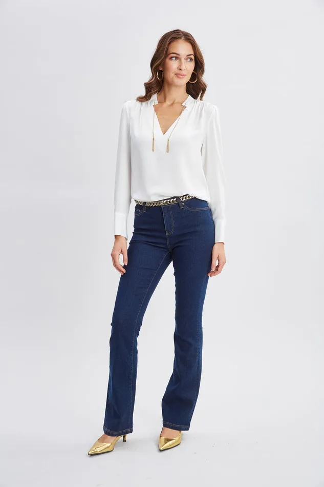 Elie Tahari Silk Chain Tassel Shirt Fresh Pearl Women Tops