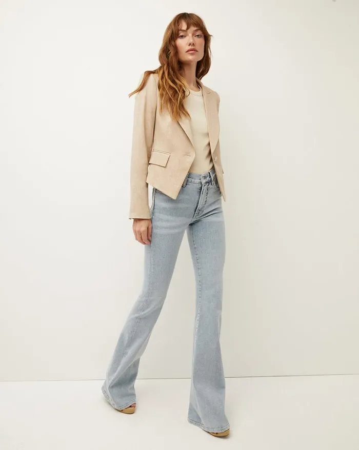 Jackets and Outerwear ShopJackets Veronica Beard Hosanna Linen Dickey Jacket Khaki Melange