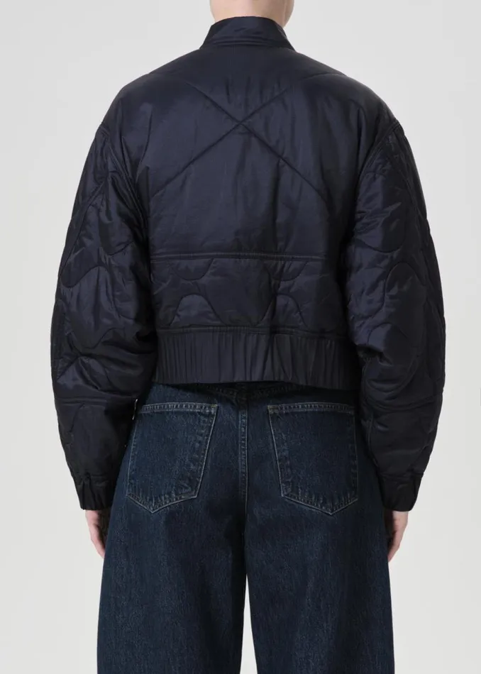 Jackets and Outerwear Women Agolde Shoreditch Ski Club X AGOLDE Iona Quilted Jacket In Ink