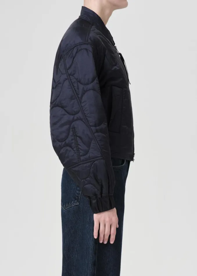 Jackets and Outerwear Women Agolde Shoreditch Ski Club X AGOLDE Iona Quilted Jacket In Ink