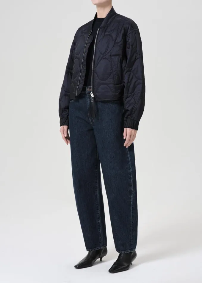 Jackets and Outerwear Women Agolde Shoreditch Ski Club X AGOLDE Iona Quilted Jacket In Ink