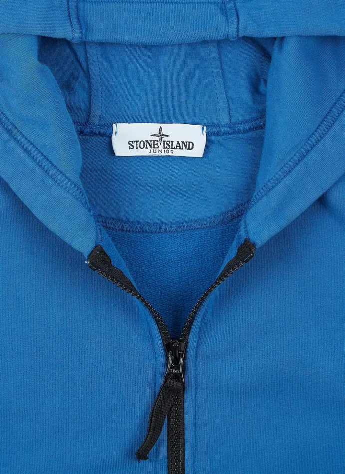 Junior 60740 Zip Through Sweatshirt In Periwinkle Stone Island Sweatshirts