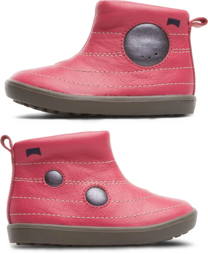 Kids Camper Boots Twins Pink TWINS Zip Ankle Boot For Girls