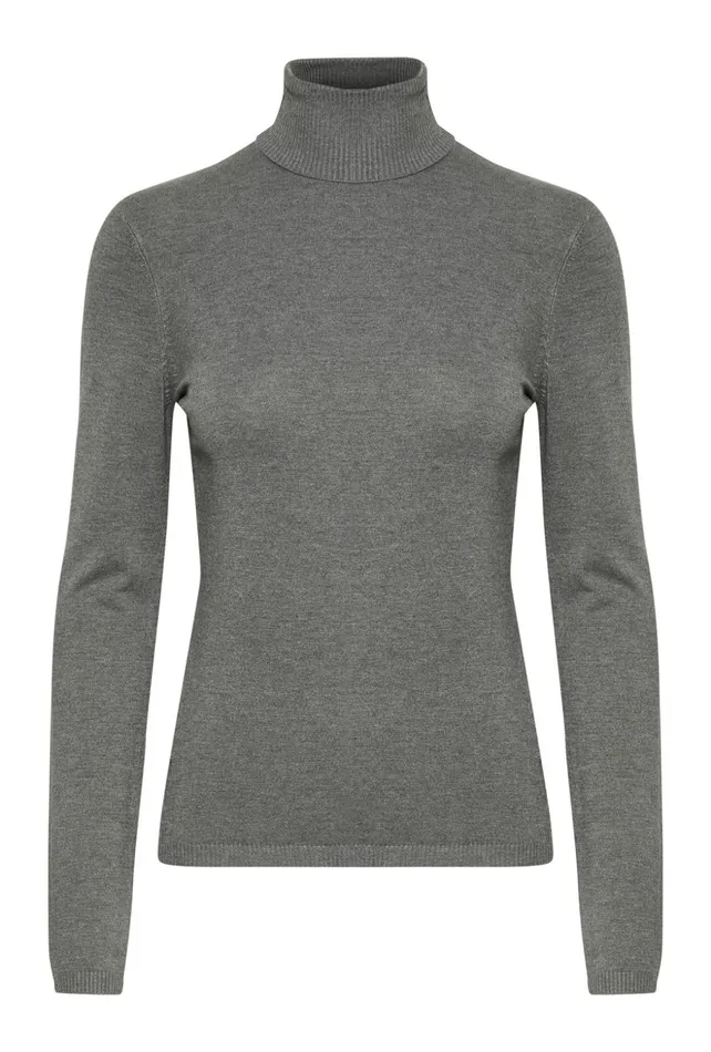 Knitwear and Cardigans Women CULTURE CUannemarie Pullover Mid Grey Melange