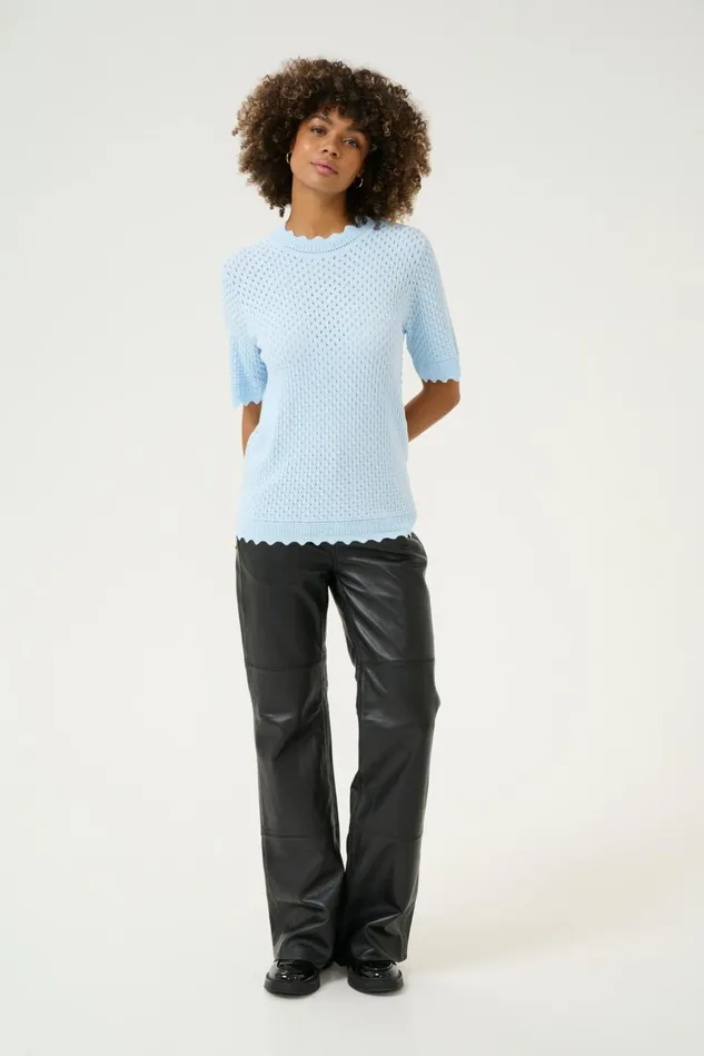 Knitwear and Cardigans Women CULTURE CUdali Pullover Cashmere Blue