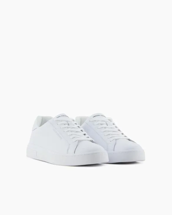 Leather Sneakers With Logo On The Sole White Men Armani Sneakers