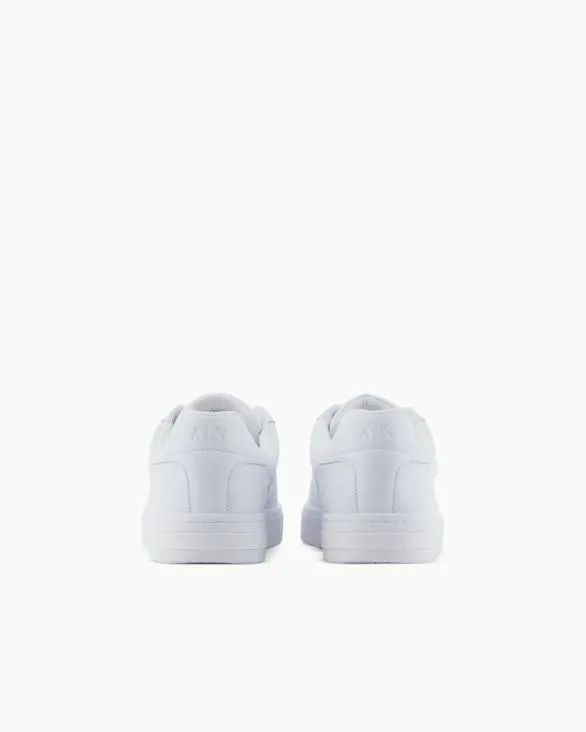 Leather Sneakers With Logo On The Sole White Men Armani Sneakers