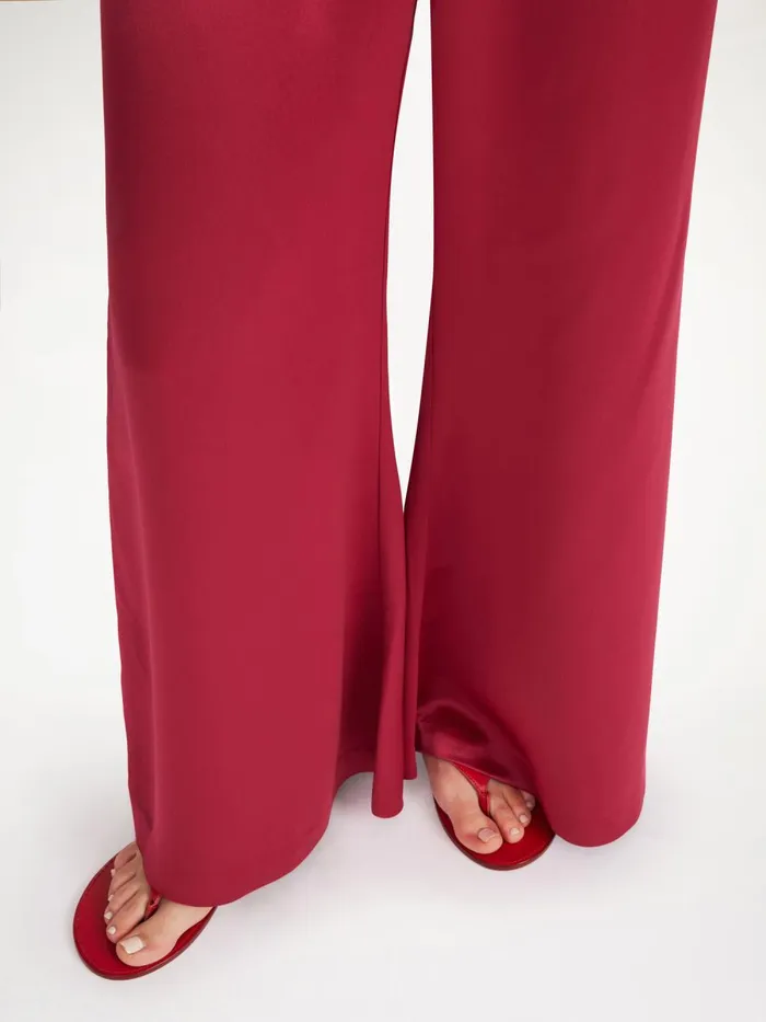 Lucee Flared Trousers Wild Berries Women By Malene Birger Trousers