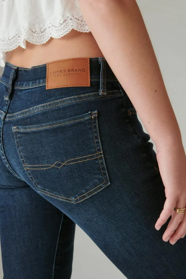 Lucky Brand Mid Rise Sweet Straight Twilight Blue Women Jeans
