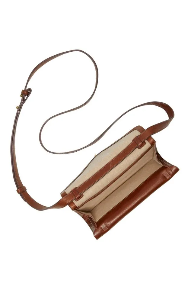 Lucky Brand Ruth Scalloped Crossbody Bag Dark Brown Women Handbags