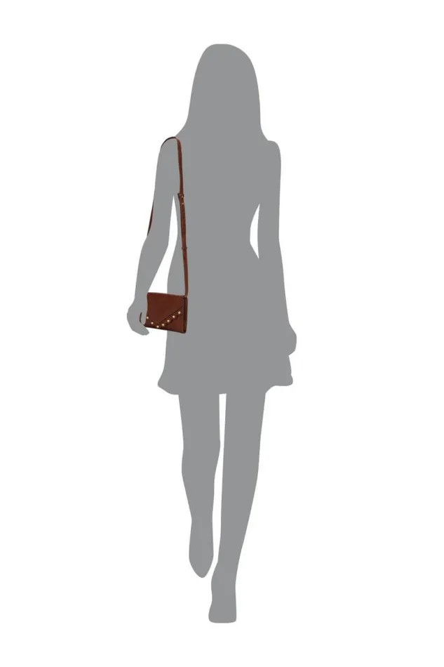 Lucky Brand Ruth Scalloped Crossbody Bag Dark Brown Women Handbags