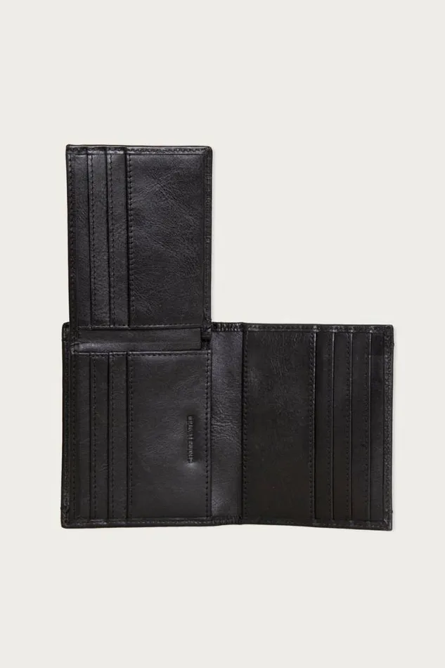 Lucky Brand Smooth Leather Lfold Wallet Black Men Bags and Wallets
