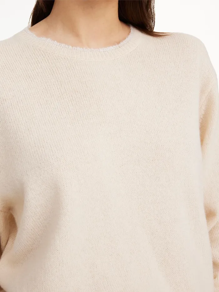Mantea MerinoBlend Sweater Oyster Gray Women By Malene Birger Knitwear
