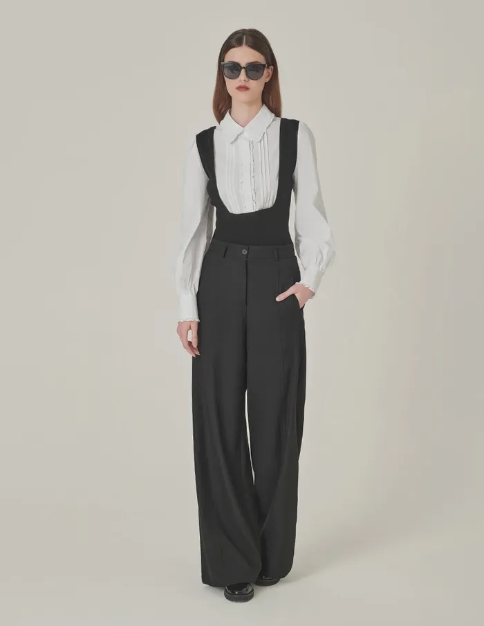 MARYLING Knitwear Black And White Contrasting Needlework Blouse Black And White 8211 Women MARYLING Knitwear Black And White Contrasting Needlework Blouse Black And White 8211 Women