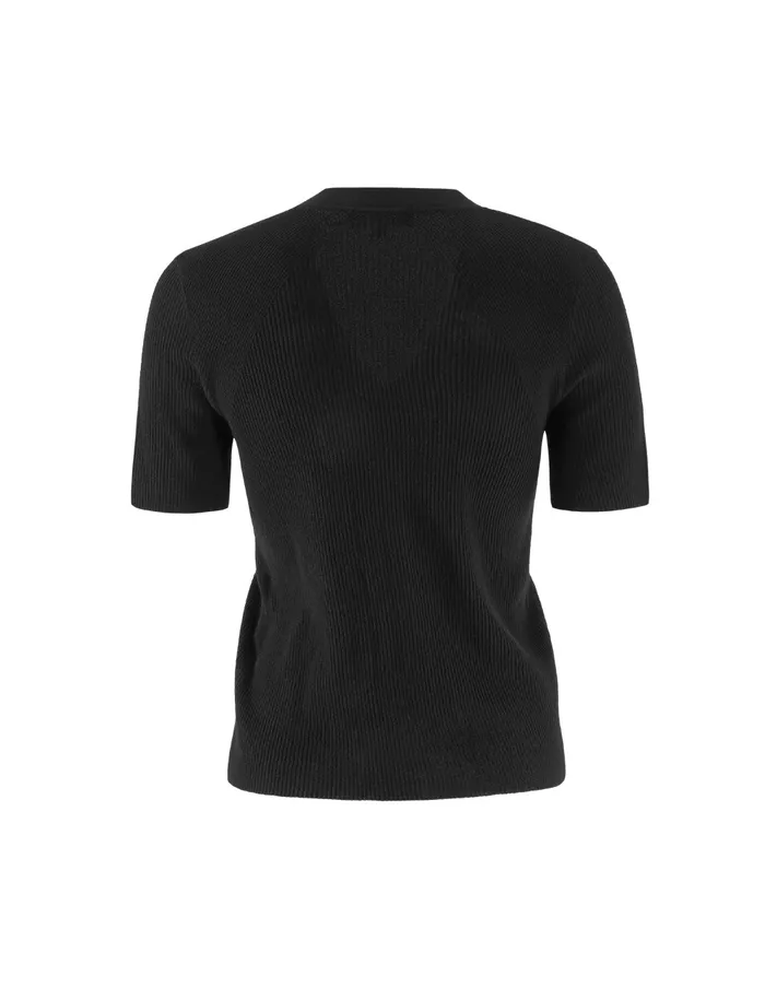 MARYLING Knitwear Vneck Shortsleeve Cardigan Black 8211 Women