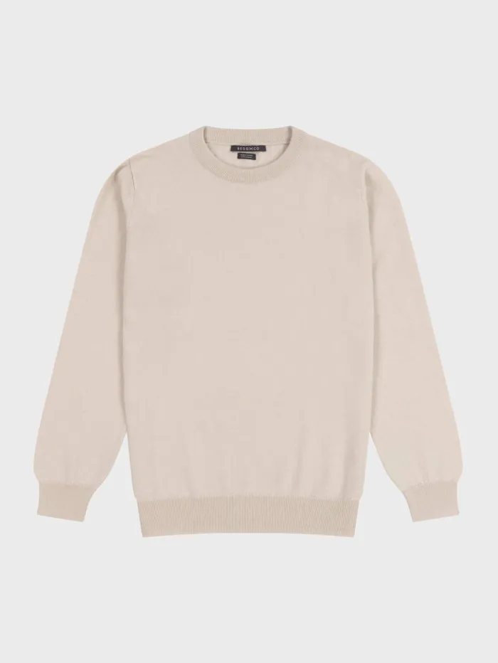 Men Begg X Co Sweaters Heriot Crew Cashmere Sweater Earl Grey