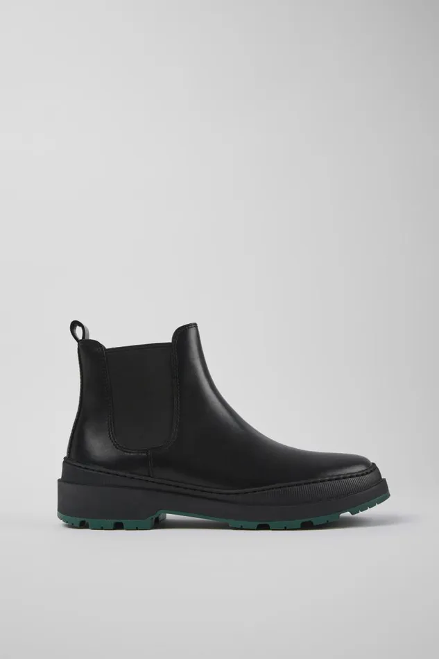 Men Camper Ankle Boots Brutus Trek MICHELIN Black Leather Ankle Boots