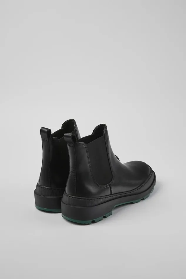 Men Camper Ankle Boots Brutus Trek MICHELIN Black Leather Ankle Boots