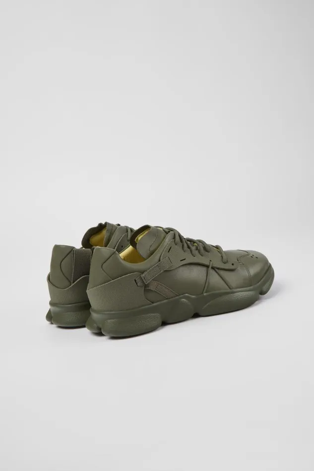 Men Camper Sneakers Karst Green Leather And Textile Sneakers Men Camper Sneakers Karst Green Leather And Textile Sneakers