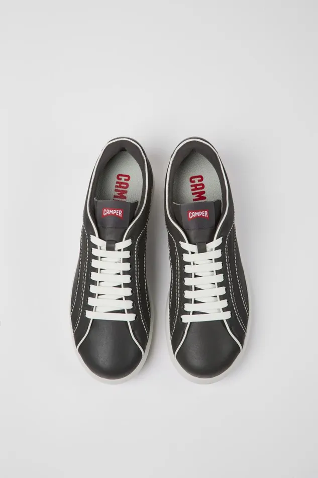 Men Camper Sneakers Pelotas XLite Dark Gray Leather Sneakers