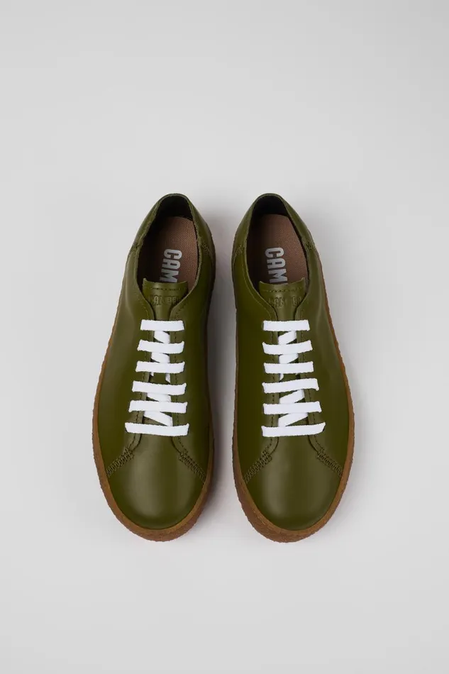 Men Camper Sneakers Peu Terreno Green Leather Sneaker Men Camper Sneakers Peu Terreno Green Leather Sneaker
