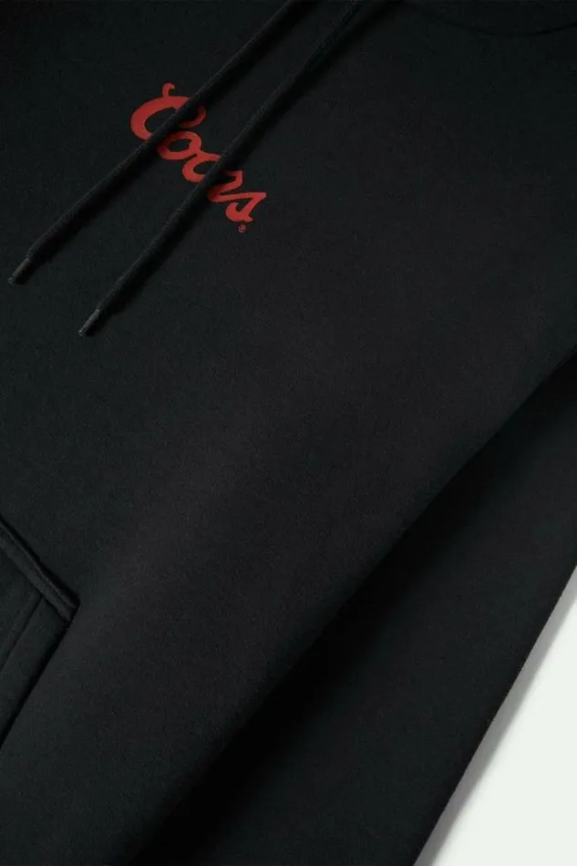Men Coors Range Hoodie Black Brixton Sweatshirts and Hoodies