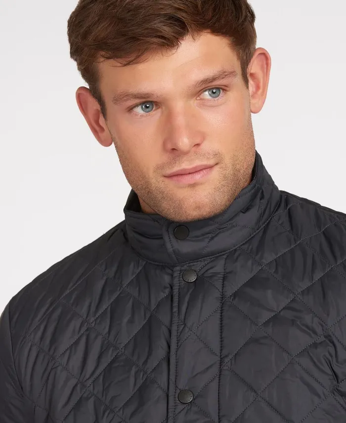 Men Quilted Jackets Barbour Flyweight Chelsea Quilted Jacket Black